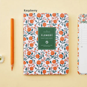 Leather Floral Weekly Planner Notebook
