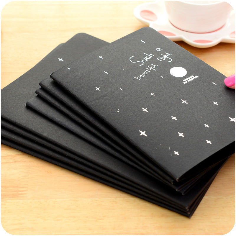 'Kawaii Nights' Notebook (Black Paper)