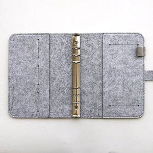 JNW Simple Snap Felt Fabric Notebook